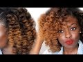 Wand Curls on BLOWN OUT Natural Hair | Type 4 Hair