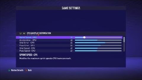 FIFA 21 Realistic Sliders Career Mode WIP