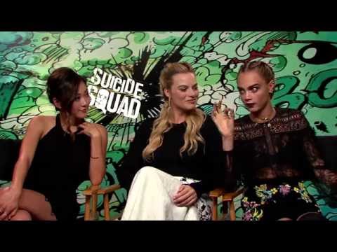 An ENTIRE interview about nipples with Cara Delevingne, Margot Robbie and Karen Fukuhara