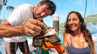 Celebrity BACK TO THE BOATYARD…. Replacing old rusty Engine mounts...  Ep 314 Net Worth