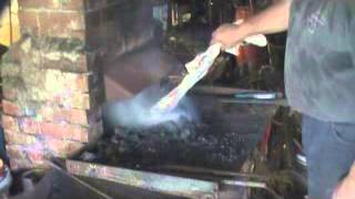 how to light a forge.
