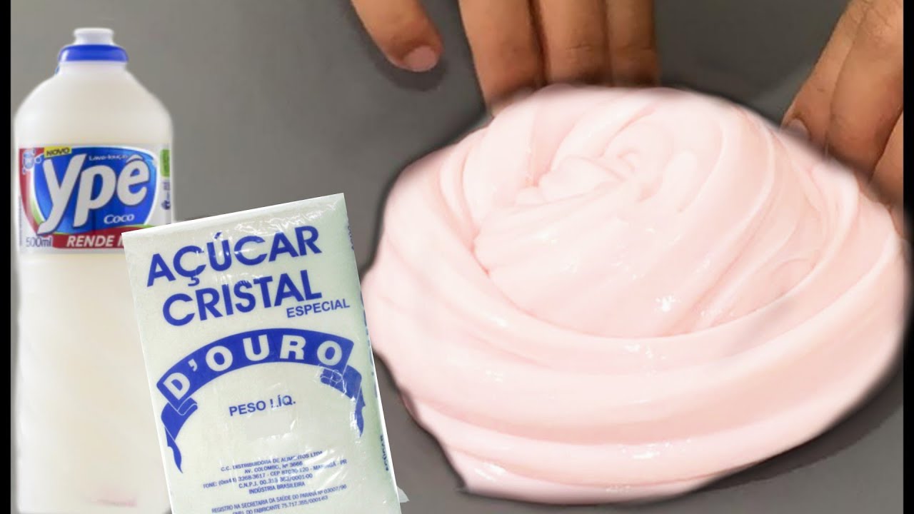 SLIME DE DETERGENTE E AÇÚCAR
