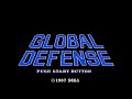 Jeu Vidéo Global Defense Pour Sega Master System - Version US 1988, Très Bon état