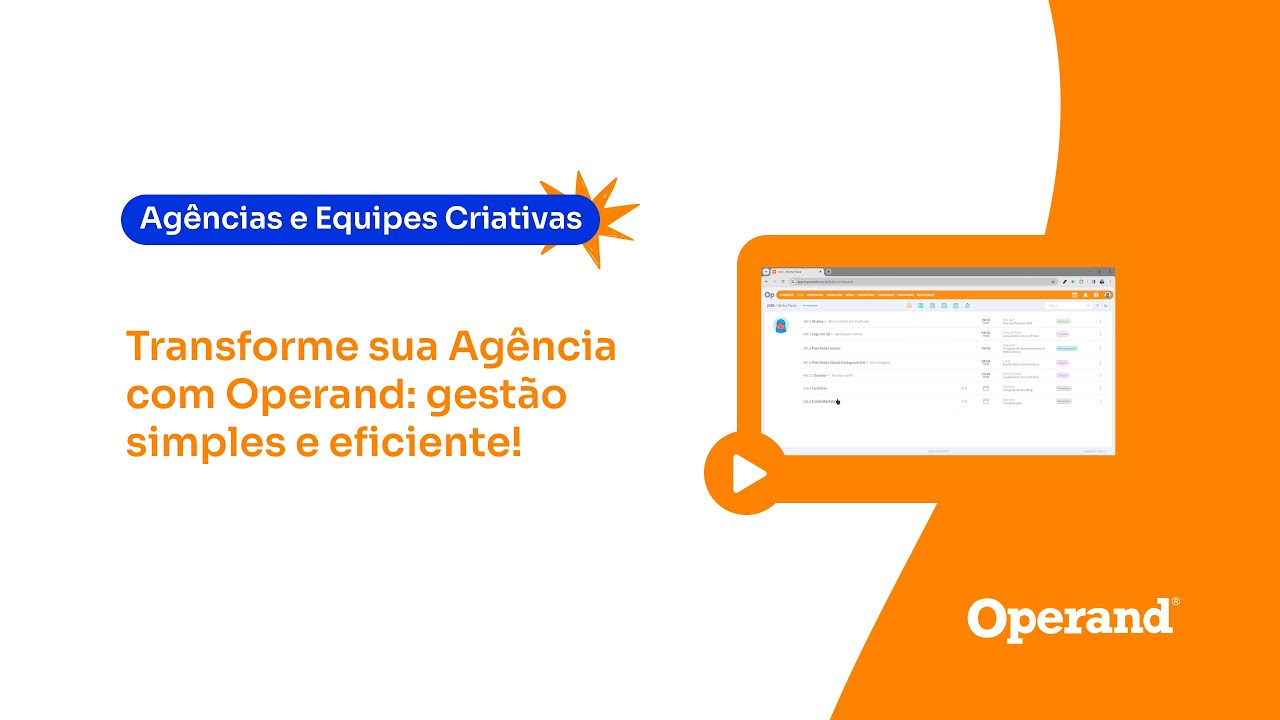Operand Software O que é o Operand? A solução para gestão de agências e equipes ...