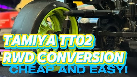 Upgrading cheap rc drift car Tamiya TT02 RWD Conversion MRC *Sneak Peek*