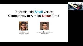 Deterministic Small Vertex Connectivity in Almost Linear Time Wealth