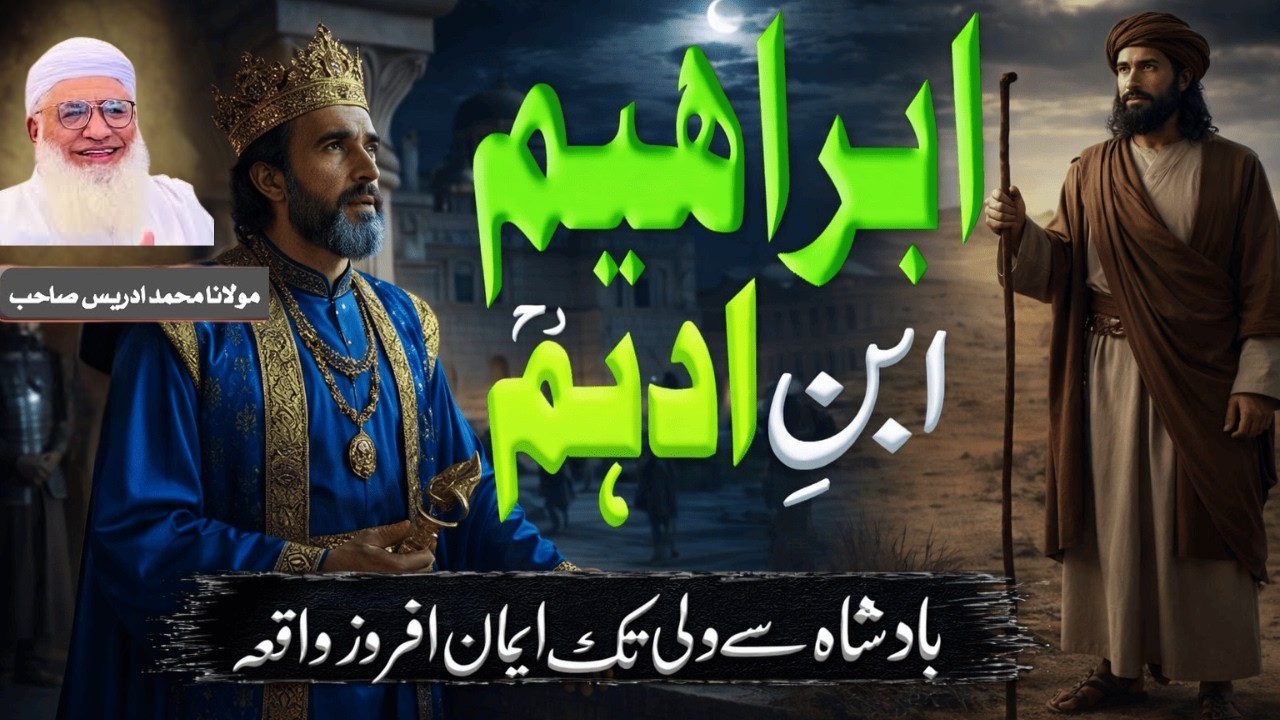 Molana Sheikh Idress Saib Pushto Bayan  | بادشاہ ابراھیم ابن ادہم ؒ واقعہ  | Islamic Story