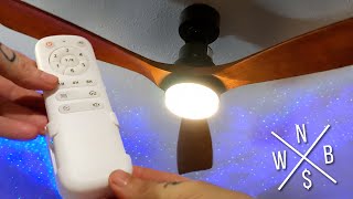 52” Wood Ceiling Fan w/ Light - Installation & Review