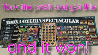 Took the profit and bought a $50 Loteria Texas Lottery Scratcher
