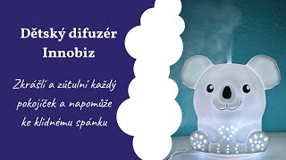 Dětský Ultrazvukový Difuzér Od Innobiz Zvlhčí Vzduch, Provoní Pokojíček A Poslouží Jako Lampička