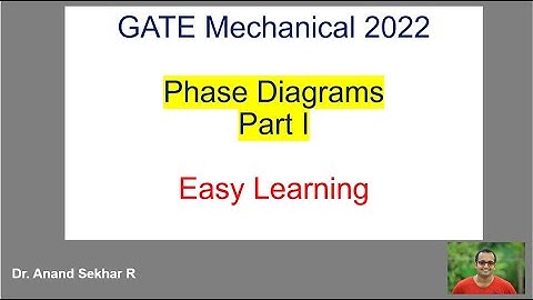 GATE Mechanical 2022//  Phase Diagrams or Equilibrium Diagrams// Part I