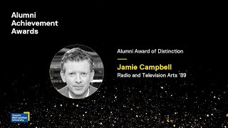2024 Alumni Achievement Award recipient, Jamie Campbell, Radio and Television Arts ’89