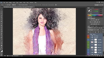 Acrylic Ink Painting Photoshop Action | Photoshop Tutorial