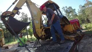 We had trouble Loading JD and Case Backhoes