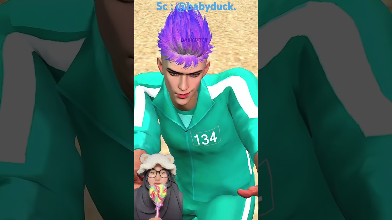 RAMBUT UNGGU MAU MENANG ‼️TAPI BOTAK PUNYAAA ⁉️@babyduck. #shorts