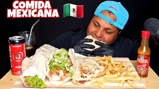 ASMR COMIDA MEXICANA🇲🇽 BURRITO, QUESADILHA E TACO 'NO TALKING' #LUCASASMR EATING SOUNDS MEXICAN FOOD
