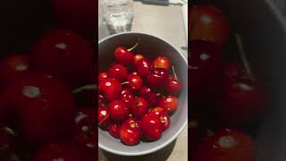 Night Time Snack #love #cherries #fruit #healthy