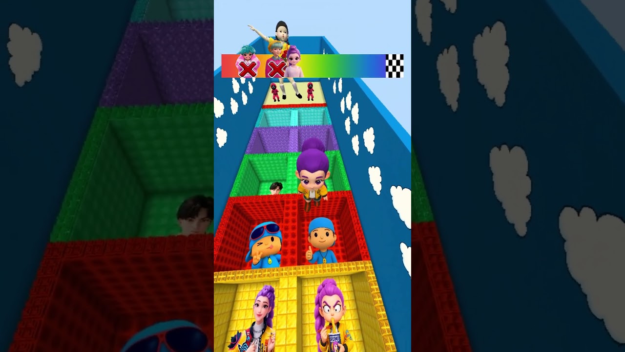 KPop Demon Hunters Vs Squid Game Lava Jump (Part 41) 