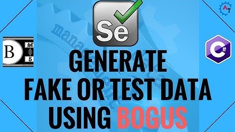 19. Generate FAKE or TEST Data Using BOGUS API in C#