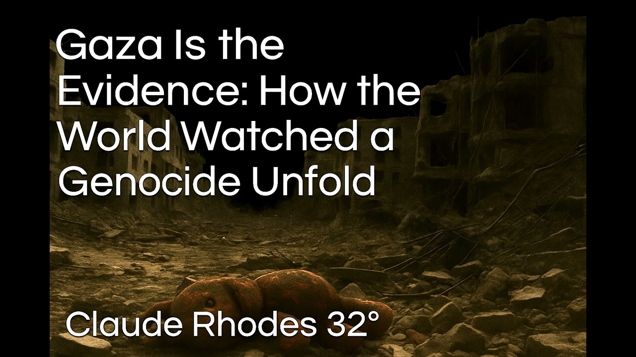 Gaza Is the Evidence: Introduction — The Genocide Was Televised | Claude D. Rhodes 32°