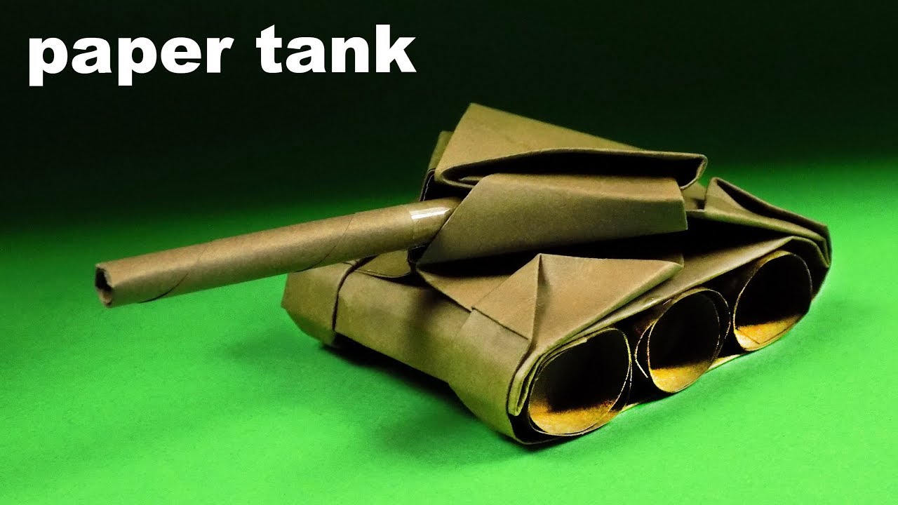 How to Make a Paper Tank. Origami tank - YouTube