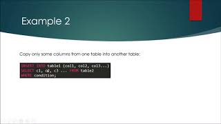 CS3319 INSERT INTO ... SELECT