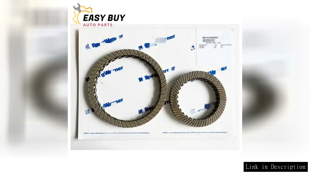 New DSG 02E DQ250 Transmission Clutch Borg Warner Friction Kit Suit for Golf Jetta Passat - Skoda Se