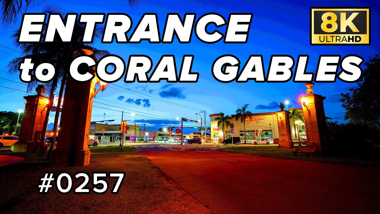 8K Timelapse of the Entrance to Coral Gables in Miami, Fl (Sony A7R4 & G-Master 16-35mm)