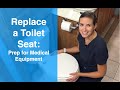 How to Replace a Toilet Seat | Prep for Medical Equipment