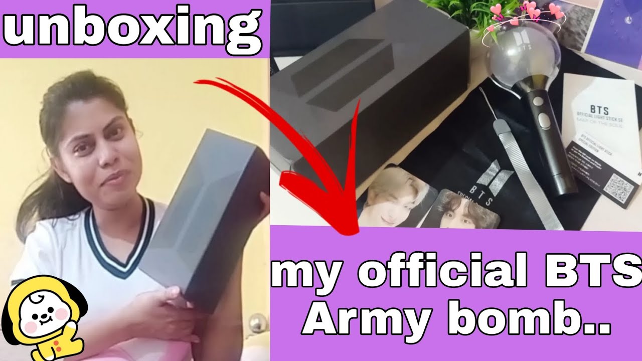 “My First Army Bomb 💜 An Indian ARMY’s Dream Come True | BTS Lightstick”