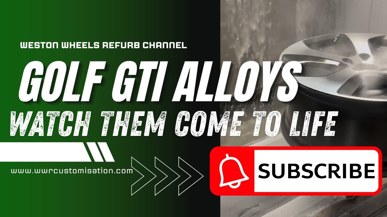 GTI Wheel Makeover - Diamond Cutting & Powder Coating Step by Step