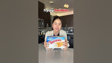 My first time trying Twinkies!🥰 #sofimanassyan #foodie