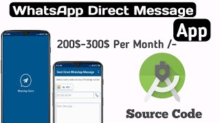 WhatsApp Direct Message App Free Android Studio Source Code || Earn 100$ - 200$ Per Month With Admob screenshot 2