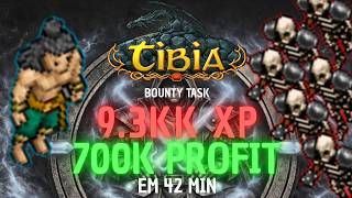 BOUNTY TASK - 594 CRYPT WARRIOR  - 9.3KK EXP (225%)/ 700K+ PROFIT - 42 MIN - 580+ MONK SOLO