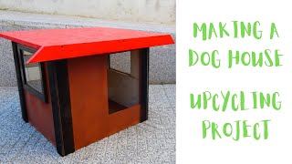 Making a doghouse from scrap materials