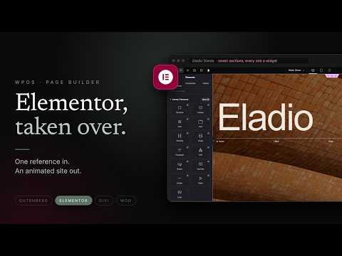 WPOS Takes Over Elementor | One Reference In, an Animated Site Out