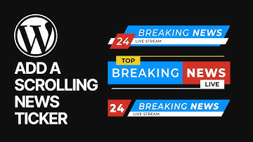 How to Add a Scrolling News Ticker in WordPress For Free? 🗞📰