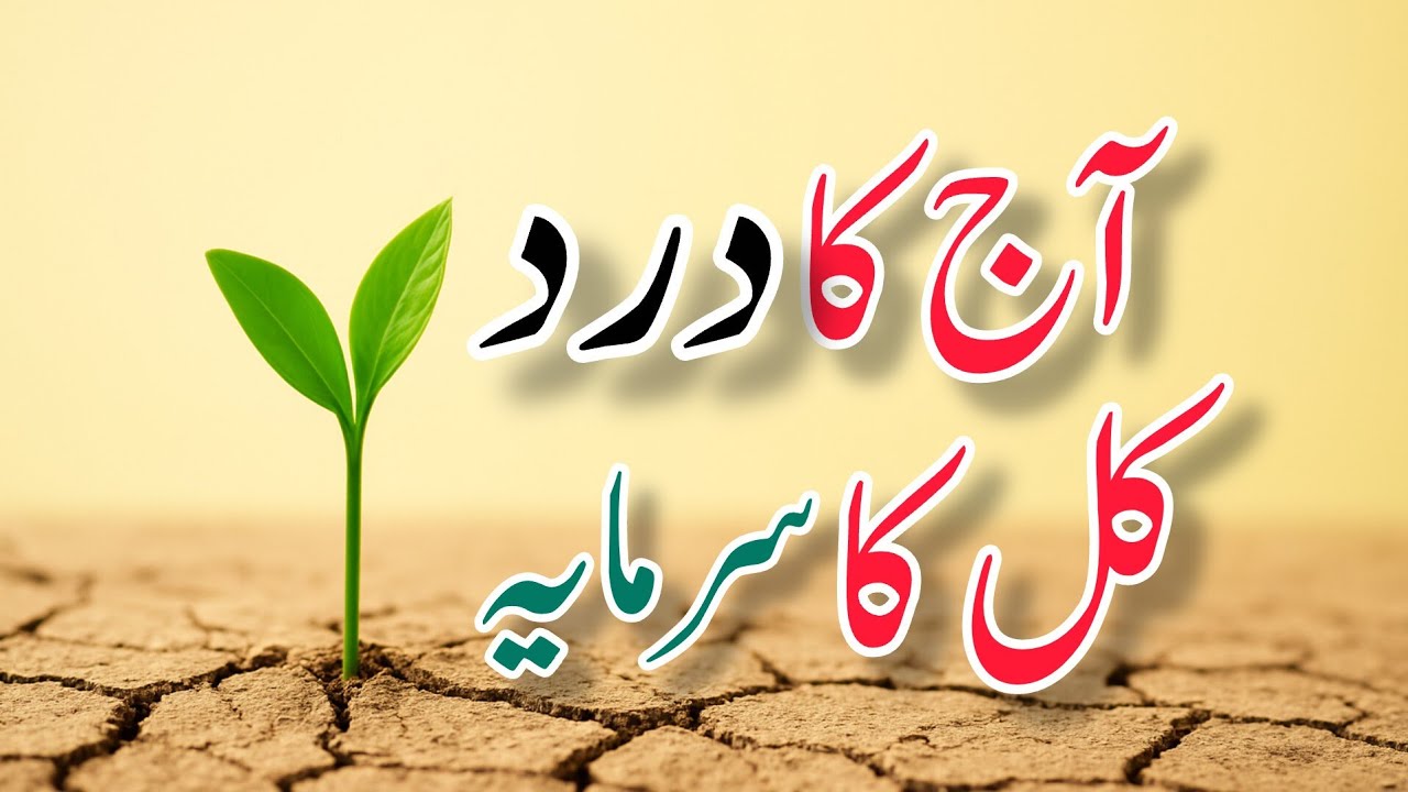 آج کا درد کل کا سرمایہ؟