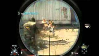 Call of Duty: Black Ops: Awesome sniper double kill