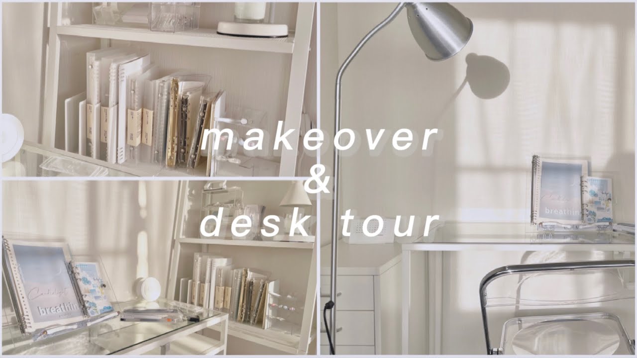 《makeover・desk tour》机紹介と模様替え、整理整頓/高校生/文房具好き