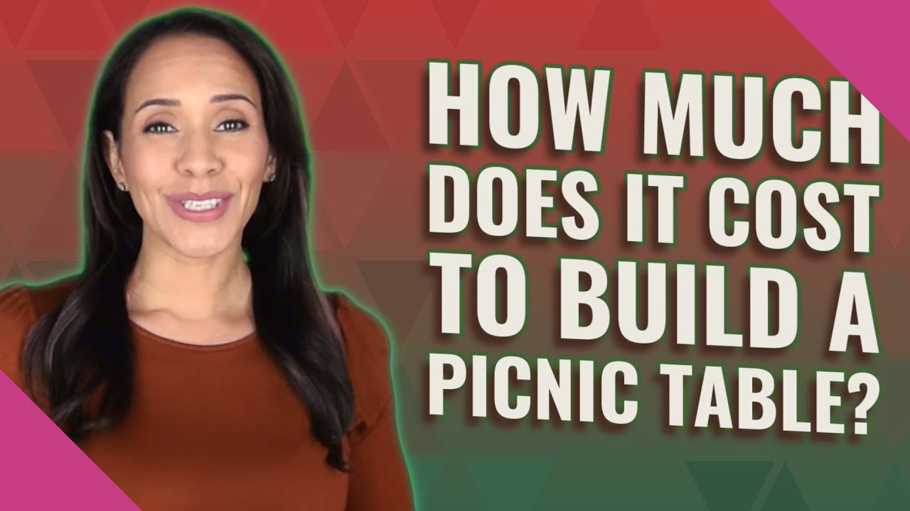 How much does it cost to build a picnic table? - YouTube