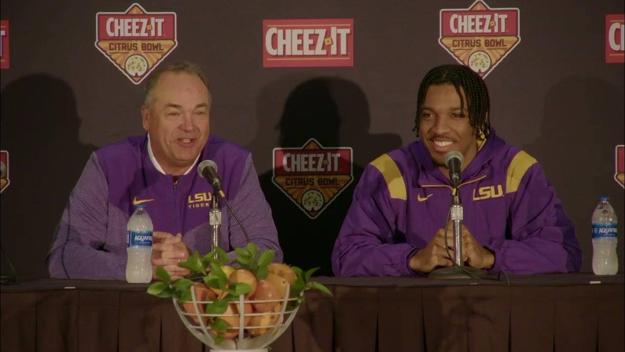 2023 Citrus Bowl Press Conference OC Mike Denbrock and QB Jayden
