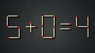 Turn the wrong equation into correct | Matchstick Puzzle 5+0=4 screenshot 3
