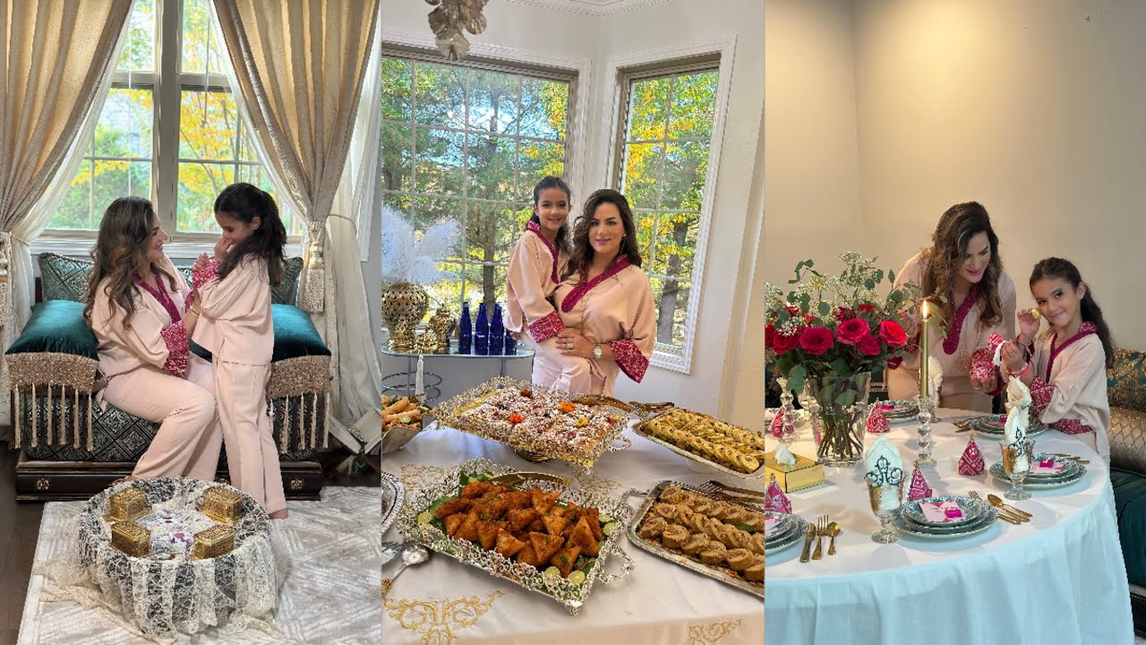 حفلة الحنة  مغربية 💯 من امريكا بشهيوات جديدة وافكار رائعة  🇲🇦🇲🇦