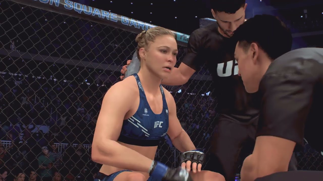 Gina carano vs ronda rousey (combate de Netflix ) UFC 5 PS5