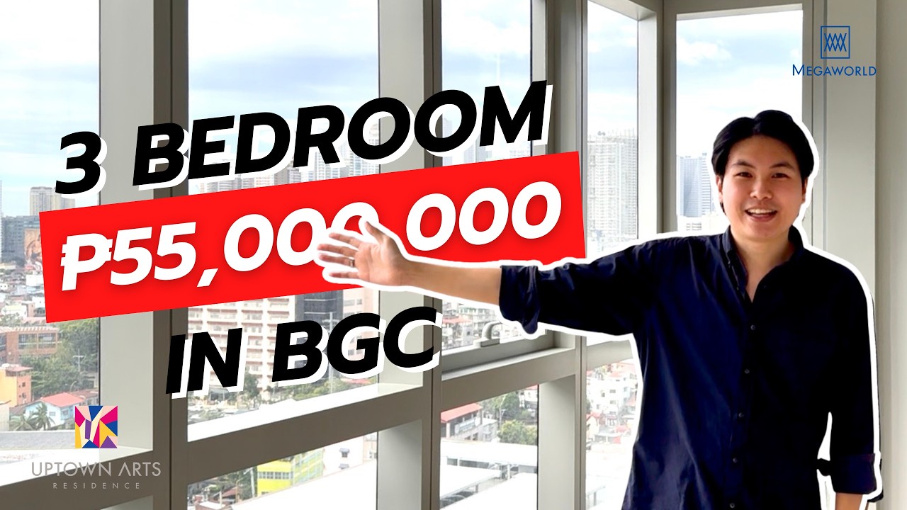₱55M CONDO IN BGC - 3 Bedroom in Uptown Arts Residence (10% CASH DISCOUNT) #Megaworld #UptownArts