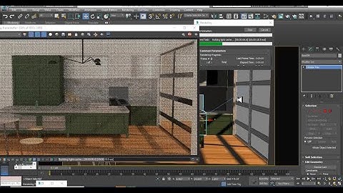 3DsMax Tutorials, Tutorial on 3D Modeling, Texturing & Lighting a Modular Kitchen in 3dsmax  Part 10