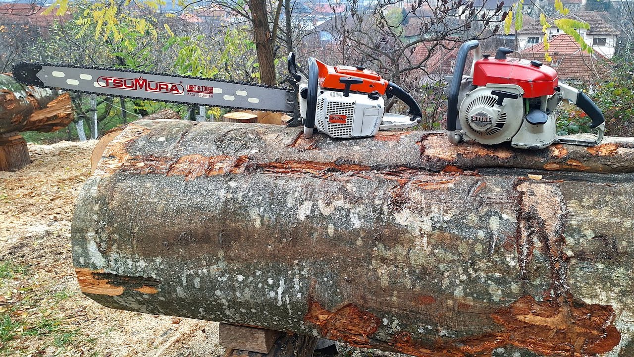 "Vintage duel" - Stihl 070 versus Stihl 076