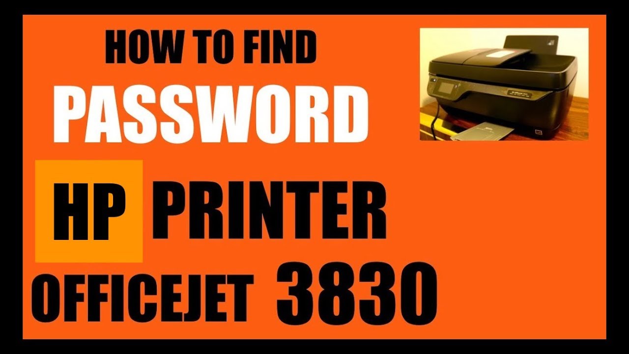 to Find Password of HP OfficeJet 3830 All-In-One review. - YouTube