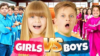 BOYS vs. GIRLS CHALLENGE with Diana and Roma